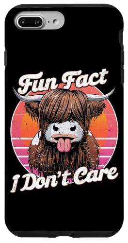 Carcasa para iPhone 7 Plus/8 Plus Dato divertido I Don't Care Funny Cow Lengua Out