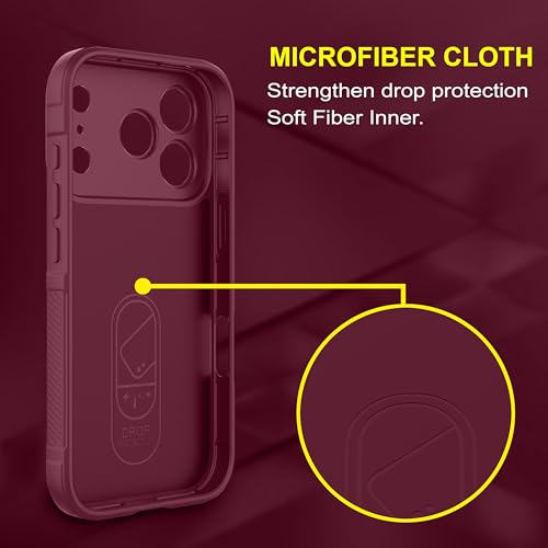 Image of Zapcase Back Case Cover for iPhone 17 Pro | Compatible for iPhone 17 Pro Back Cover | Liquid Silicon Magic Case with Camera Protection | Plum
