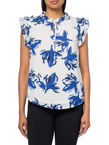 Chemisier à volants col noué femme Anne Klein blouse chic chic