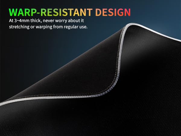 Image of RGB Gaming Mouse Pad-14 Light Modes, Extended Soft LED Mouse Pad, Anti-Slip Rubber Base, Computer Keyboard Large Mousepad Mat, Waterproof Mousepads (25.6 * 11.6 Inch)