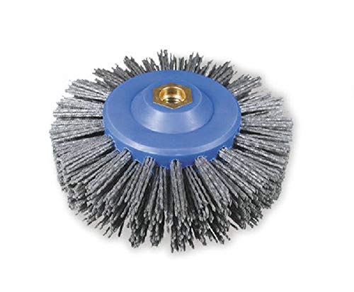 SAIT Spazzola in nylon gr120 abrasiva rusticante SNCR 140x30 M14 per pulizia e sverniciatura