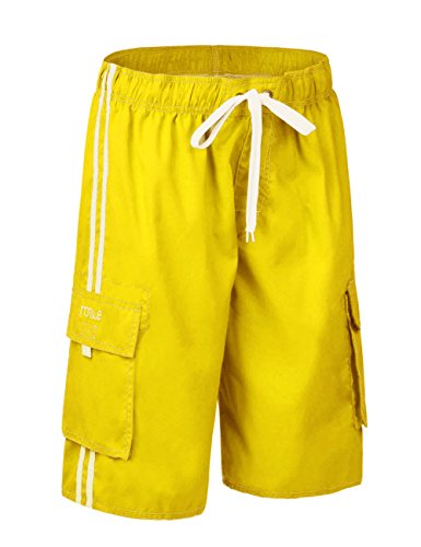 Image of Nonwe Men's Beachwear Board Shorts Quick Dry with Mesh Lining Swim Trunks