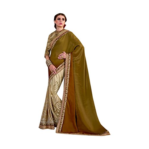 Robe sari traditionnel indien de mariage Ethnique Emporium avec blouse de créateur ornée 503