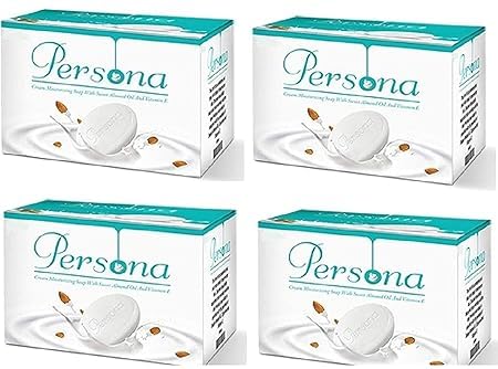 Persona Cream Moisturizing Soap Bar (3 X 75 gm) - (Pack of 4)