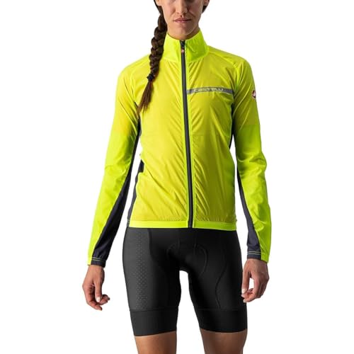 Castelli 4521529-032 SQUADRA ST. W JKT Giacca YELLOW FLUO/DARK GRAY M