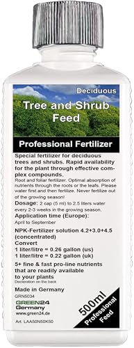 GREEN24 Engrais pour arbres et arbustes HIGHTECH fertiliser les arbustes et les arbres à feuilles caduques 500ml