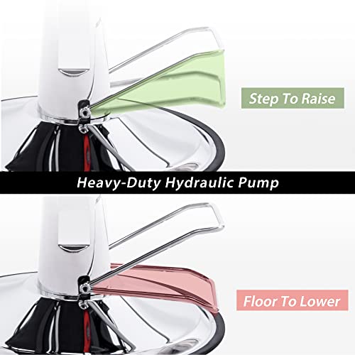 Merax Hydraulic Recliner Barber Chair For Hair Salon With 20% Extra Wider Seat & Heavy Duty Hydraulic Pump, Upgraded Salon Beauty Equipment (Black) #TOP7