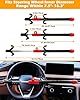 Tevlaphee 4-Hook Steering Wheel Lock–Heavy Duty Anti-Theft Device–High Visibility, Universal Fit for Cars, Vans, SUVs–Fits Steering Wheels up to 41.5cm–3 Keys (Black) #1