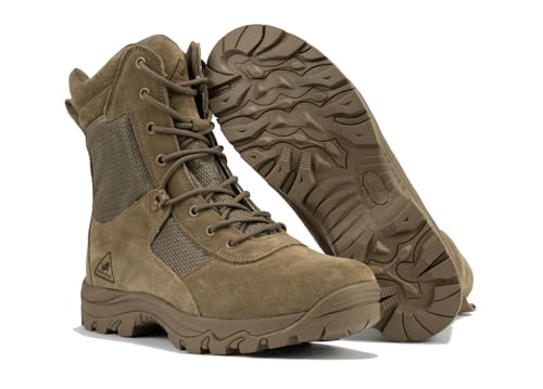 RYNO GEAR 8' Coolmax Tactical Combat Boots Brown Size: 13