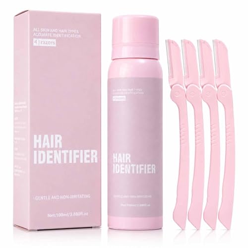 Hair Identifier Spray for Face Shaving Facial Hair Remover for Face Shaving Hair Removal Spray Gentle Reduce Unwanted Hair & Hydrating Safe for Sensitive Skin For Daily Use