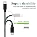 Urehepo USB C Cable 3A Fast Charge, [3-Pack, 10 ft] Nylon Braided USB A to Type C Charger Cord, USB C Charger Compatible with Samsung Galaxy S20 S10 S9 S8 Plus, A51 A71, Note 20 10 9 8 (Black Grey)
