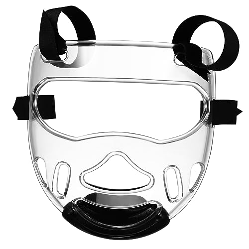 ARTSEWPLY Policarbonato Deportes Equipo De Combate Protector Negro Cubierta del Casco Ligero Espato Azul Espuma Proteger Júnior Largo Taekwondo Y Plastico Templado Transparent