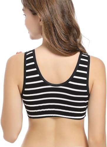 Image of CAKYE 3 Pack Maternity Nursing Sleep Bra Breastfeeding Cotton Bralette