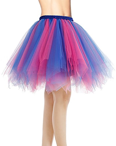 DRESSTELLS Women's Short Tutu Ballet Bubble Skirt 50's Tulle Party Vintage Petticoat3