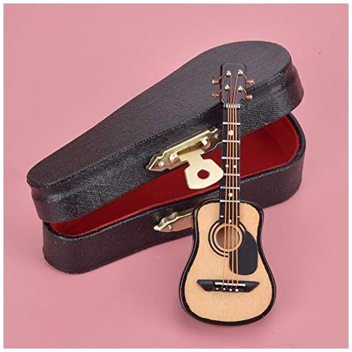 Décoration De Modèle De Guitare Miniature En Bois Avec