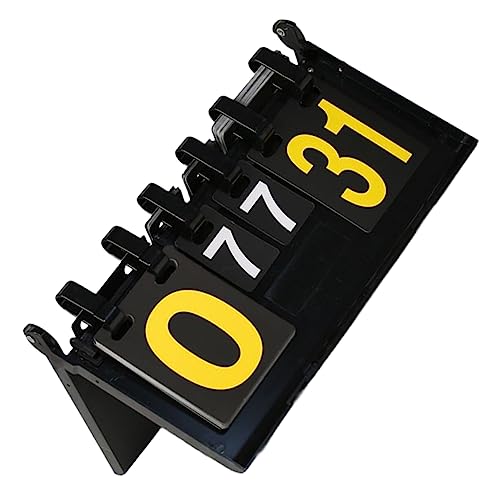 ibasenice Portable Flip Scoreboard for Sports Scorekeeper for Basketball Soccer Tennis and More Easy to Use Durable Design with Numbers for Games