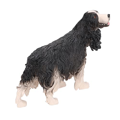 Hztyyier Figuras de Cocker Spaniel, Juguetes Educativos de Animales para Niños y Decoración del Hogar, Figura de Perro Realista para Dormitorio, Sala de Estar, Estudio, Hecha de Plástico (PL127‑1314