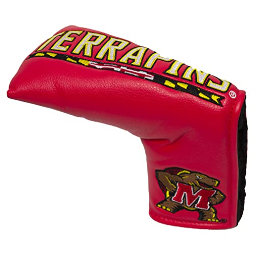 Team Golf NCAA Maryland Terrapins Golf Club Vintage Blade Putter Headcover, Form Fitting Design, Fits Scotty Cameron, Taylormade, Odyssey, Titleist, Ping, Callaway