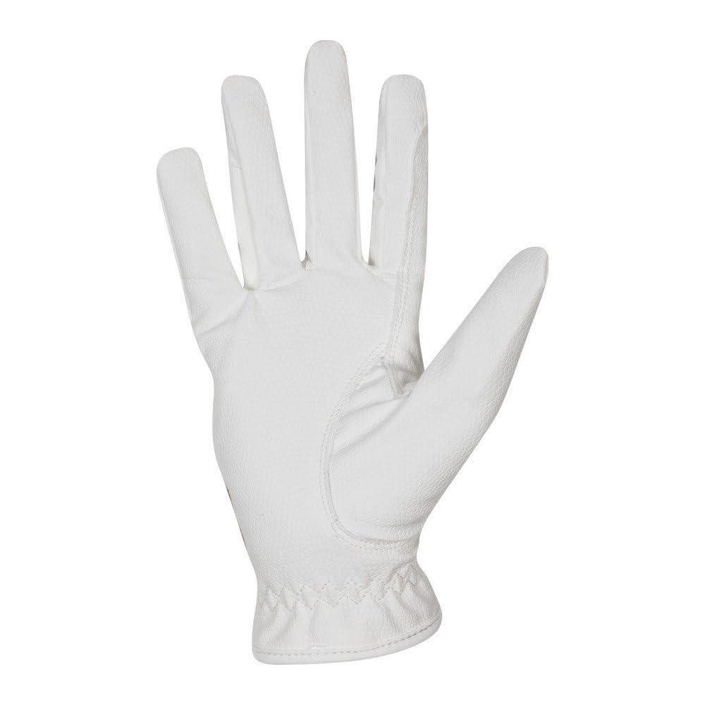 Guanto in Tessuto Tecnico con Glitter S, Bianco
