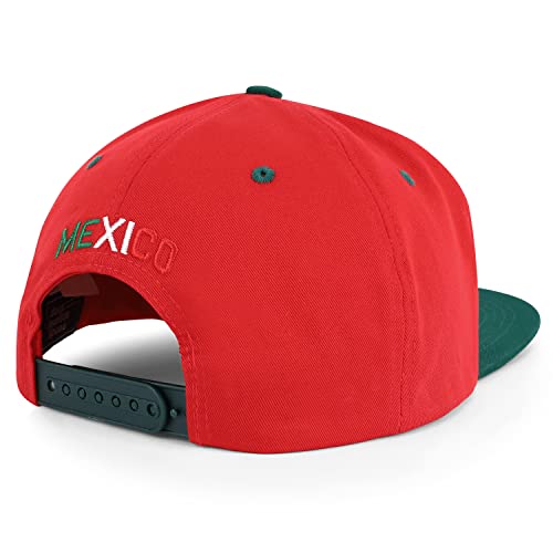 Image of Hecho En Mexico Eagle 3D Embroidered Flat Bill Snapback Cap