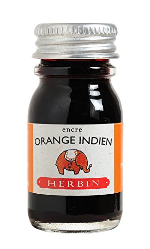 J. Herbin Fountain Pen Ink - 10 ml Bottled - Orange Indien