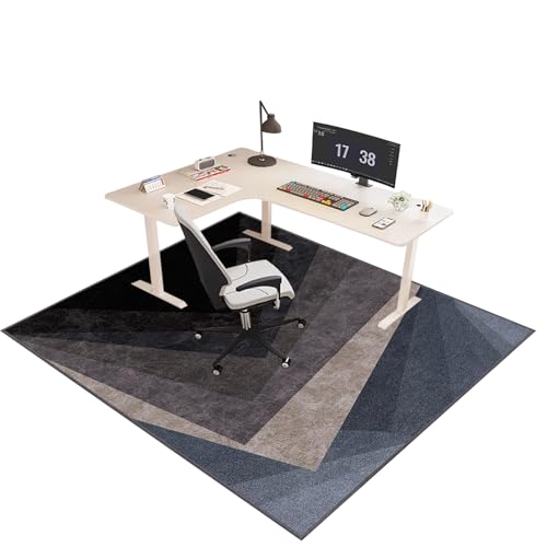 WAWFONG Alfombra Silla Ruedas Gaming Oficina, Alfombrilla para Silla para Suelos Duros Grande Gaming Protector de Suelo Antideslizante para Silla de Oficina Protector Suelo Silla Ruedas 140 x 180 cm