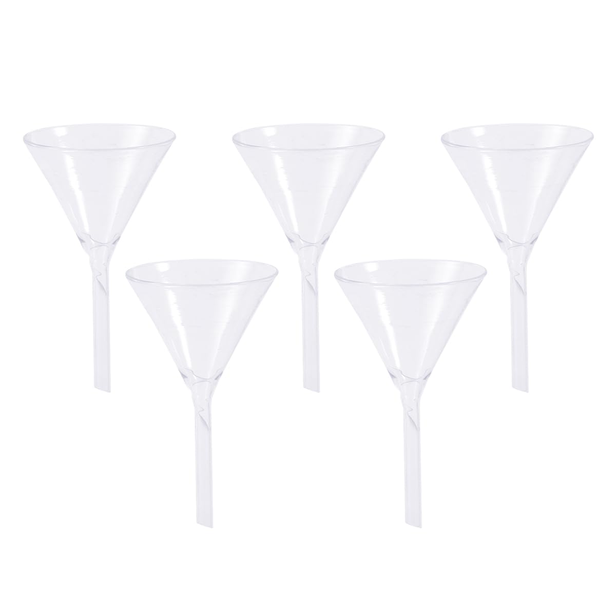 HOMSFOU Labor-Glastrichter Dreieckiger Trichter 10X5X5Cm Für Chemische Experimente Filtration Flüssigkeiten Und Feststoffe Wiederverwendbar
