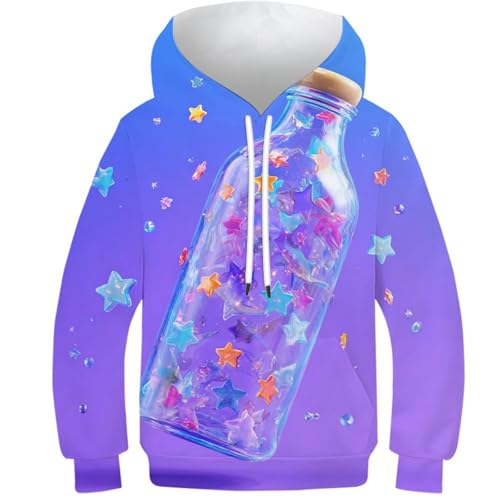 Sweat à capuche et pull enfant avec poche pour fille et garçon 8-10Y
