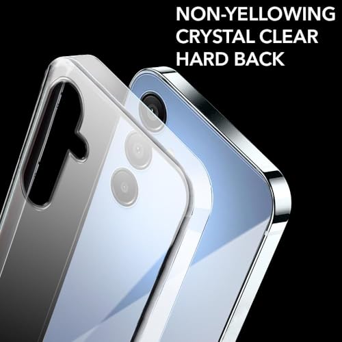 Image of DIZORO Compatible with Samsung Galaxy A15 5G Back Cover Case Clear,[ Anti Yellow ][Military Grade Protection] Hard PC Back Cover Transparent