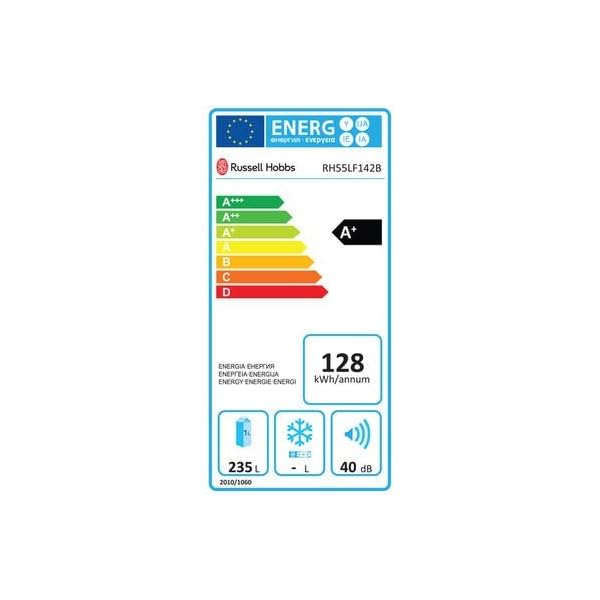 Russell Hobbs Freestanding 142cm Tall Larder Fridge, A+ Rating, 235Litre Capacity, White, RH55LF142 - Image 9