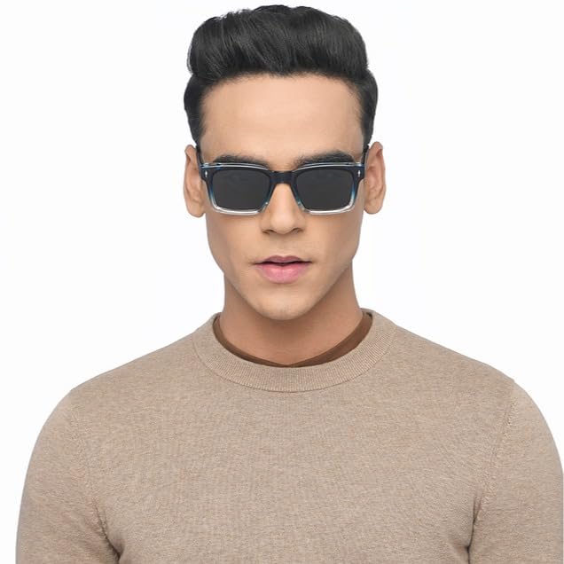 Image of Vincent Chase By Lenskart | Full Rim Square | Classics | Polarized and 100% UV Protected | Men & Women | Large | VC S16748