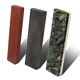 CBRIGHT 3pcs Sharpening Stone Set - Grinding and Polishing Pocket Size Whetstone Set Knife Sharpener