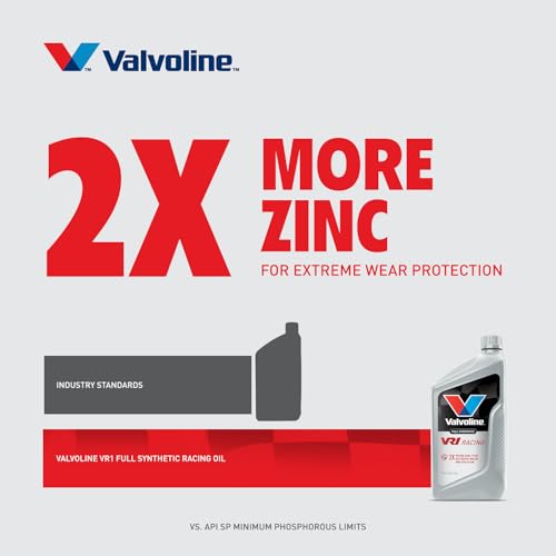 Image of Valvoline VR1 Racing Synthetic SAE 20W-50 Motor Oil 1 QT, Case of 6