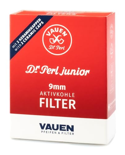 40 x 9 mm Kohlepfeifenfilter Vauen dr. Perl Junior