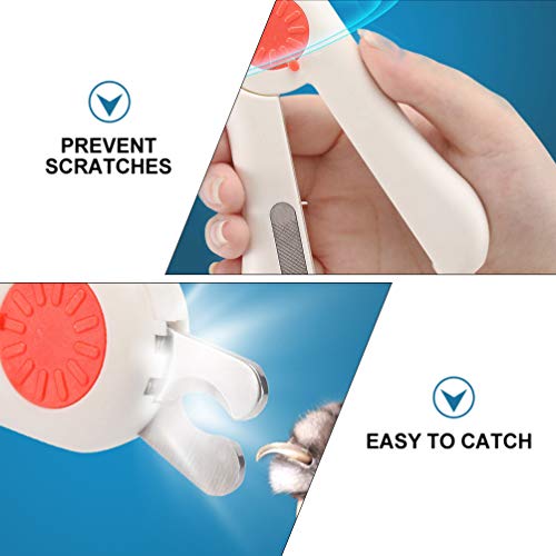 Cortadores de unhas para animais de estimação Balacoo com luz de LED, cortador de garra, ferramenta