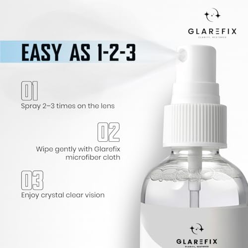 Image of Lens Cleaner Kit - 100ml Streak-Free Spray + Microfiber Cloth | Smudge-Free & Anti-Static Formula | Safe for Eyeglasses, Sunglasses, Camera Lenses & Phone Screens