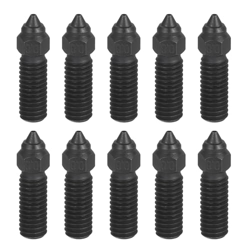 Buse d'imprimante 3D K1 en acier trempé anti-obstruction M6 0,8 mm
