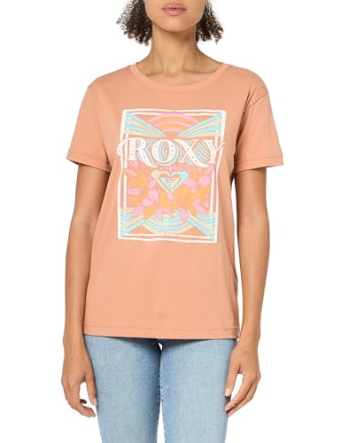 Image of Roxy Womens Boyfriend Crew T-Shirt, Casual Relaxed Fit Crew Neck Tee Short Sleeve Cotton Basic Shirt Everyday Comfort