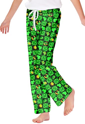 Image of Remimi Girl Boy Plaid Pants Drawstring Summer Casual Loose Bottoms 5-14 Years