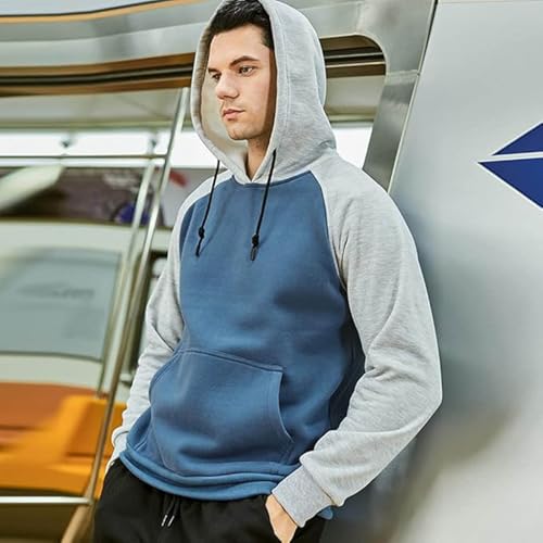 Sweats à capuche homme en molleton coton décontracté noir