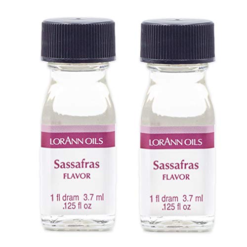 LorAnn Sassafras SS Flavor, 1 dram bottle (.0125 fl oz - 3.7ml - 1 teaspoon) - 2 Pack