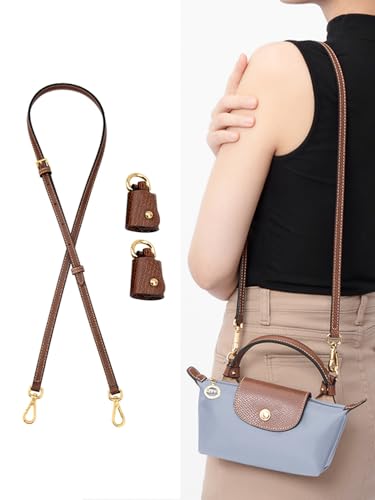 Image of Vachetta Leather Purse Strap Replacement for Longchamp Strap Kit