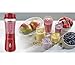 Hamilton Beach Portable Blender for Shakes and Smoothies, 14 Oz BPA Free Travel Cup & Lid, Durable Stainless Steel Blades, Personal Smoothie Blender, Red (51101RV)