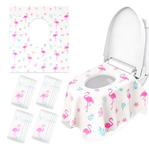 Volokitx 32 Pcs 23.5" x 25.4" Disposable Toilet Seat Covers for Kids & Toddlers, Hygienic & Convenient Potty Training Seat Covers, Perfect for Travel & Public Restrooms