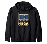 Haz que Europa vuelva a ser grande - MEGA - Bandera de Europa Sudadera con Capucha