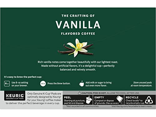 Image of Starbucks Flavored Coffee K-Cup Pods, Vanilla Flavored Coffee, Made without Artificial Flavors, Keurig Genuine K-Cup Pods, 10 CT K-Cups /Box (Pack of 3 Boxes)