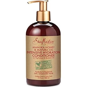 SheaMoisture Conditioner Intensive Hydration for Dry, Damaged Hair Manuka Honey and Mafura Oil to Nourish and Soften Hair 13 oz