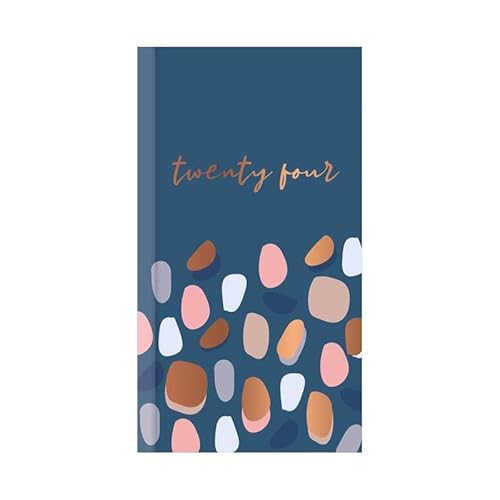 2024 Diary Slim Week to View Fashion Copper Foil Glossy Design
