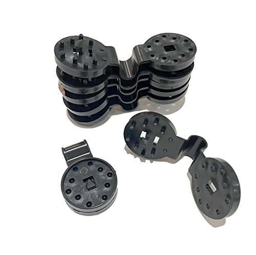 Sourcing Map A15100800Ux0313 Remaches De Capó Alfombrilla 20Pcs Grapas Negro 9mm Clips De Sujeción Para Grapas Puerta