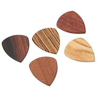 5 pièces de médiators en bois fabriqués à la main rainures antidérapantes médiators de guitare folk faits à la main pour… - Les Beatles, Paul McCartney, John Lennon, RIngo Starr, George Harrison 5 pièces de médiators en bois fabriqués à la main rainures antidérapantes médiators de guitare folk faits à la main pour… – Image 5